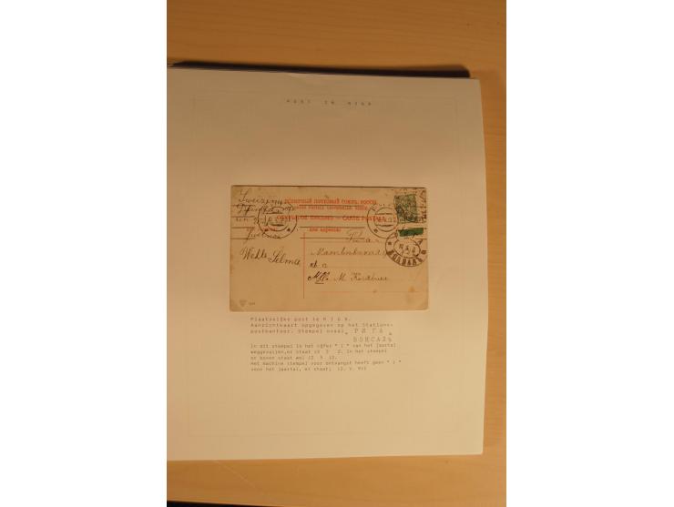 1762/1917, Die Postverbindungen von und nach Riga, Sammlung mit Briefen, Karten und Ganzsachen, dabei die Stempel Rigas ab 17
