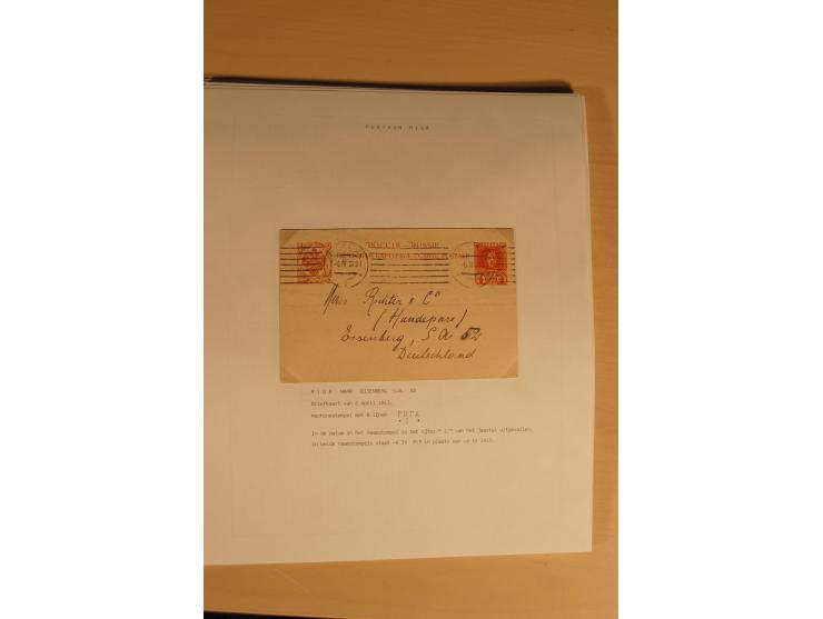 1762/1917, Die Postverbindungen von und nach Riga, Sammlung mit Briefen, Karten und Ganzsachen, dabei die Stempel Rigas ab 17