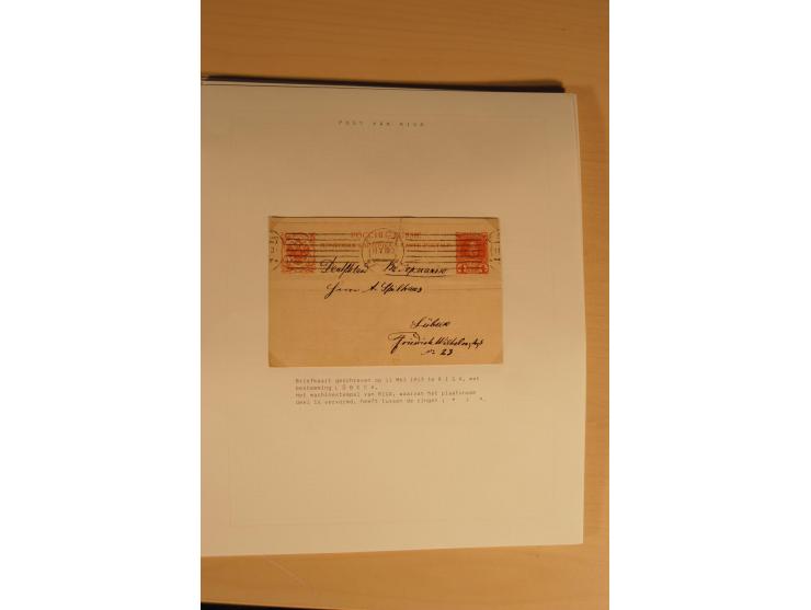 1762/1917, Die Postverbindungen von und nach Riga, Sammlung mit Briefen, Karten und Ganzsachen, dabei die Stempel Rigas ab 17