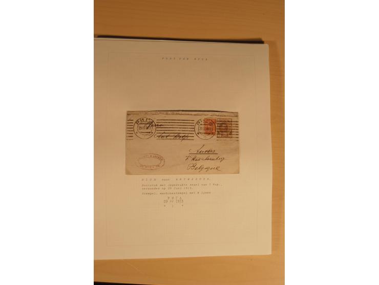 1762/1917, Die Postverbindungen von und nach Riga, Sammlung mit Briefen, Karten und Ganzsachen, dabei die Stempel Rigas ab 17