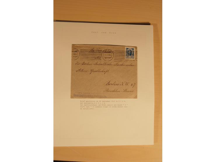 1762/1917, Die Postverbindungen von und nach Riga, Sammlung mit Briefen, Karten und Ganzsachen, dabei die Stempel Rigas ab 17