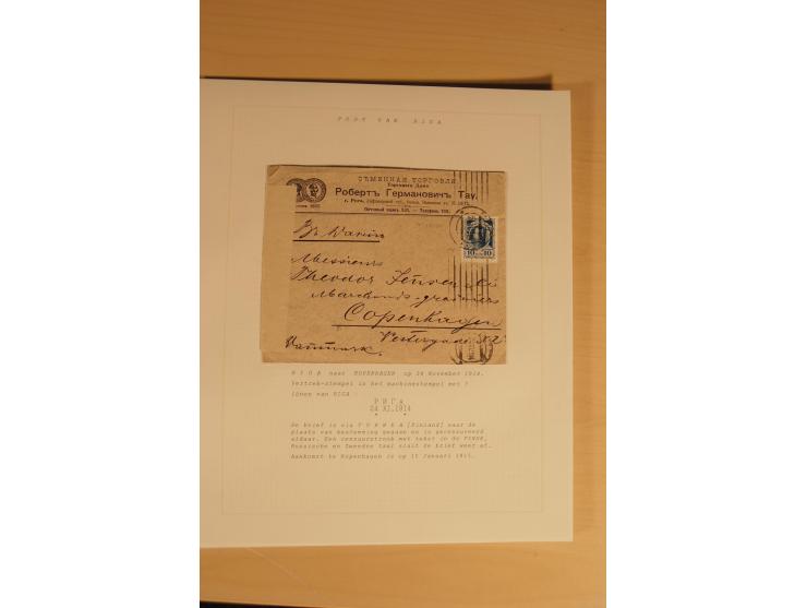 1762/1917, Die Postverbindungen von und nach Riga, Sammlung mit Briefen, Karten und Ganzsachen, dabei die Stempel Rigas ab 17