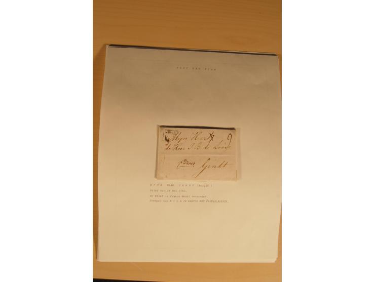 1762/1917, Die Postverbindungen von und nach Riga, Sammlung mit Briefen, Karten und Ganzsachen, dabei die Stempel Rigas ab 17