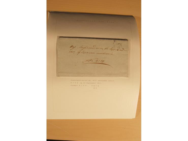 1762/1917, Die Postverbindungen von und nach Riga, Sammlung mit Briefen, Karten und Ganzsachen, dabei die Stempel Rigas ab 17