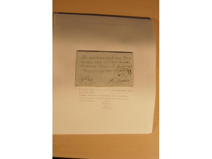 1762/1917, Die Postverbindungen von und nach Riga, Sammlung mit Briefen, Karten und Ganzsachen, dabei die Stempel Rigas ab 17
