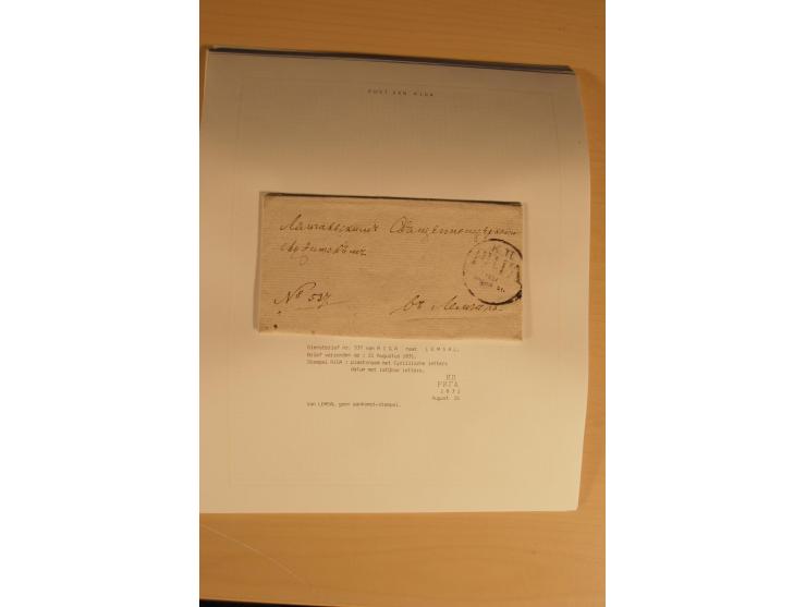 1762/1917, Die Postverbindungen von und nach Riga, Sammlung mit Briefen, Karten und Ganzsachen, dabei die Stempel Rigas ab 17
