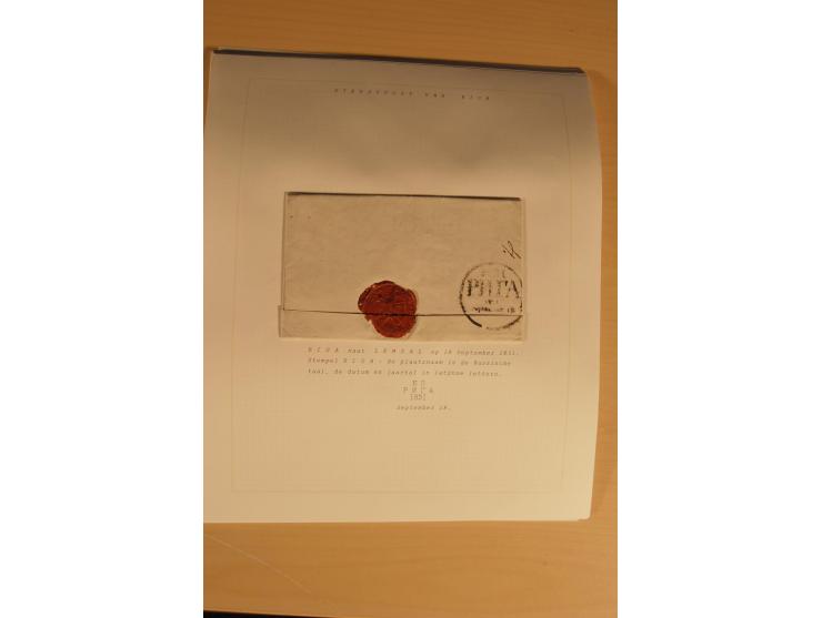 1762/1917, Die Postverbindungen von und nach Riga, Sammlung mit Briefen, Karten und Ganzsachen, dabei die Stempel Rigas ab 17