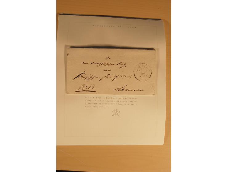 1762/1917, Die Postverbindungen von und nach Riga, Sammlung mit Briefen, Karten und Ganzsachen, dabei die Stempel Rigas ab 17