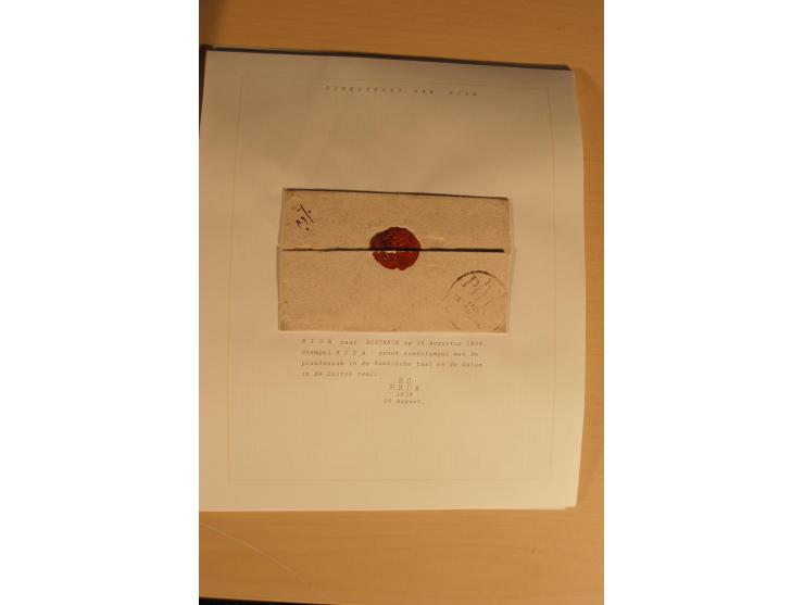 1762/1917, Die Postverbindungen von und nach Riga, Sammlung mit Briefen, Karten und Ganzsachen, dabei die Stempel Rigas ab 17