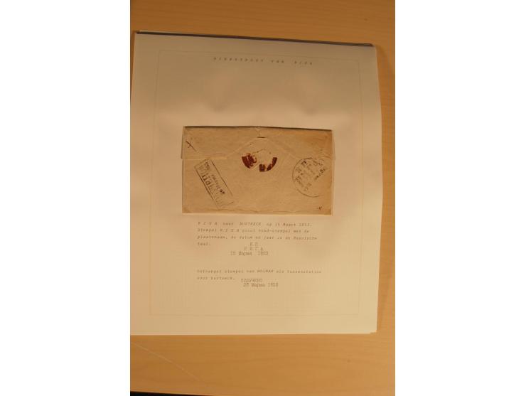 1762/1917, Die Postverbindungen von und nach Riga, Sammlung mit Briefen, Karten und Ganzsachen, dabei die Stempel Rigas ab 17