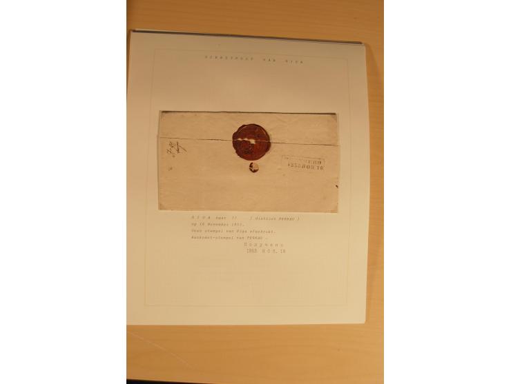 1762/1917, Die Postverbindungen von und nach Riga, Sammlung mit Briefen, Karten und Ganzsachen, dabei die Stempel Rigas ab 17