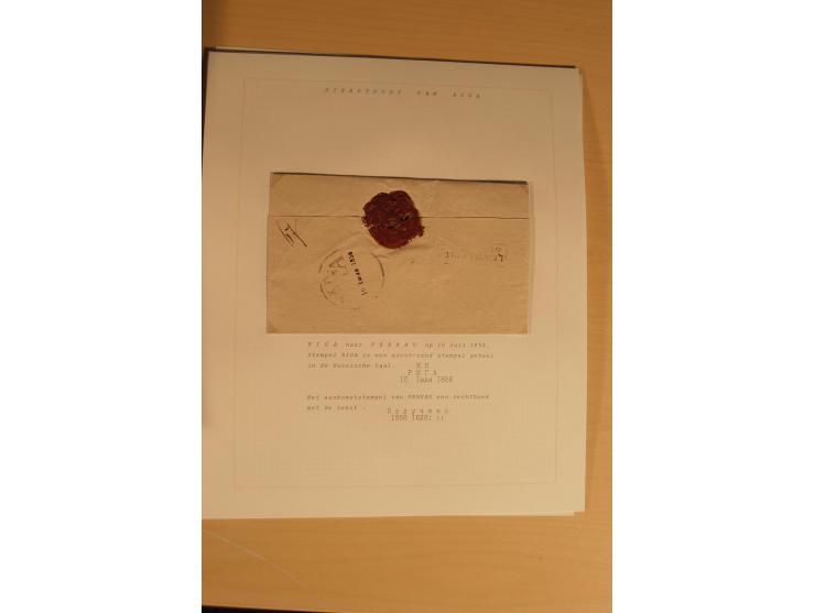 1762/1917, Die Postverbindungen von und nach Riga, Sammlung mit Briefen, Karten und Ganzsachen, dabei die Stempel Rigas ab 17