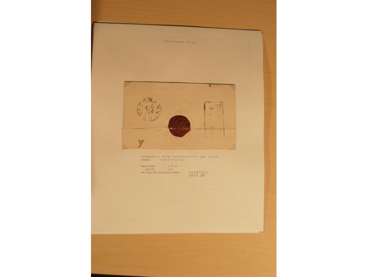 1762/1917, Die Postverbindungen von und nach Riga, Sammlung mit Briefen, Karten und Ganzsachen, dabei die Stempel Rigas ab 17