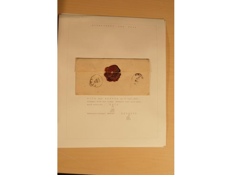 1762/1917, Die Postverbindungen von und nach Riga, Sammlung mit Briefen, Karten und Ganzsachen, dabei die Stempel Rigas ab 17
