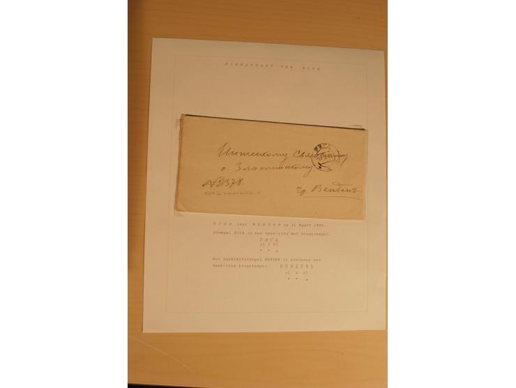 1762/1917, Die Postverbindungen von und nach Riga, Sammlung mit Briefen, Karten und Ganzsachen, dabei die Stempel Rigas ab 17