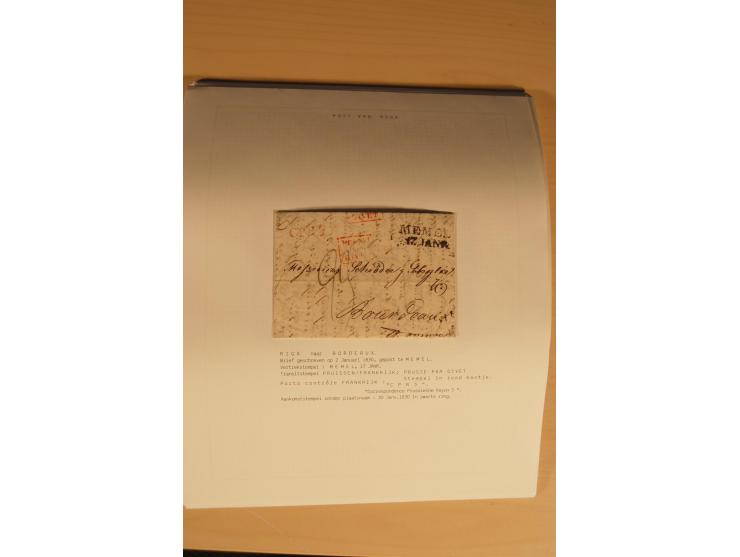 1762/1917, Die Postverbindungen von und nach Riga, Sammlung mit Briefen, Karten und Ganzsachen, dabei die Stempel Rigas ab 17