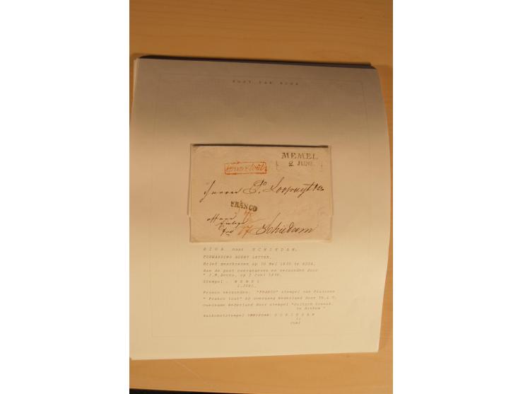 1762/1917, Die Postverbindungen von und nach Riga, Sammlung mit Briefen, Karten und Ganzsachen, dabei die Stempel Rigas ab 17