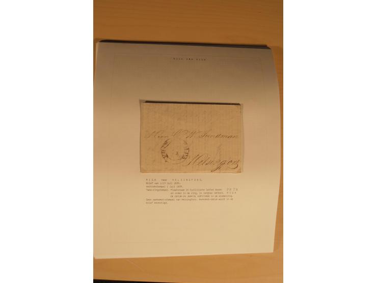 1762/1917, Die Postverbindungen von und nach Riga, Sammlung mit Briefen, Karten und Ganzsachen, dabei die Stempel Rigas ab 17