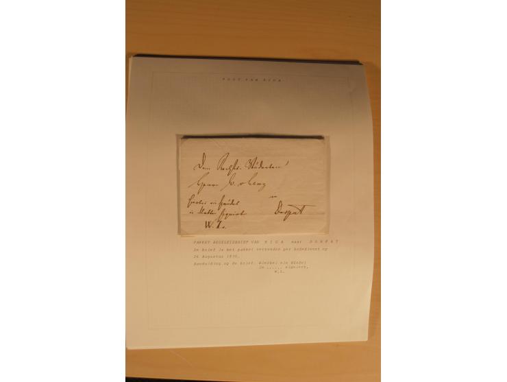 1762/1917, Die Postverbindungen von und nach Riga, Sammlung mit Briefen, Karten und Ganzsachen, dabei die Stempel Rigas ab 17