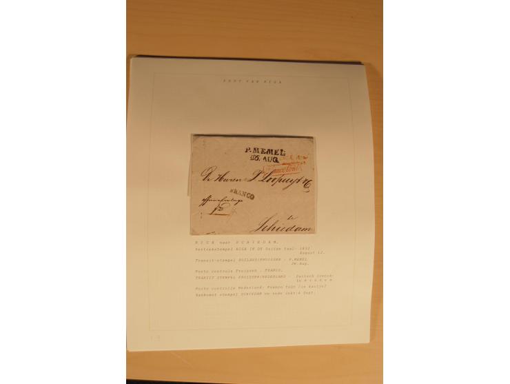 1762/1917, Die Postverbindungen von und nach Riga, Sammlung mit Briefen, Karten und Ganzsachen, dabei die Stempel Rigas ab 17
