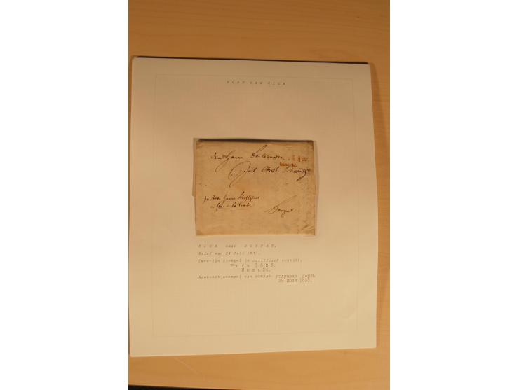 1762/1917, Die Postverbindungen von und nach Riga, Sammlung mit Briefen, Karten und Ganzsachen, dabei die Stempel Rigas ab 17