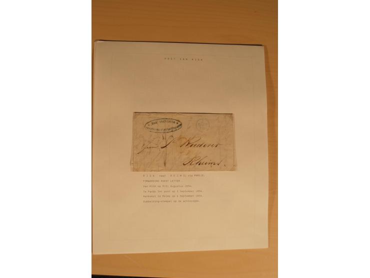 1762/1917, Die Postverbindungen von und nach Riga, Sammlung mit Briefen, Karten und Ganzsachen, dabei die Stempel Rigas ab 17