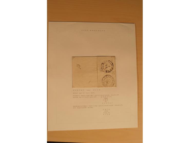 1762/1917, Die Postverbindungen von und nach Riga, Sammlung mit Briefen, Karten und Ganzsachen, dabei die Stempel Rigas ab 17
