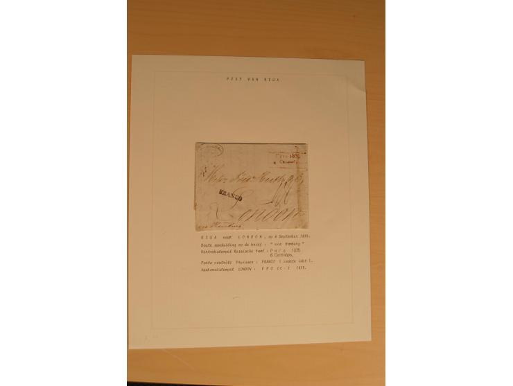 1762/1917, Die Postverbindungen von und nach Riga, Sammlung mit Briefen, Karten und Ganzsachen, dabei die Stempel Rigas ab 17