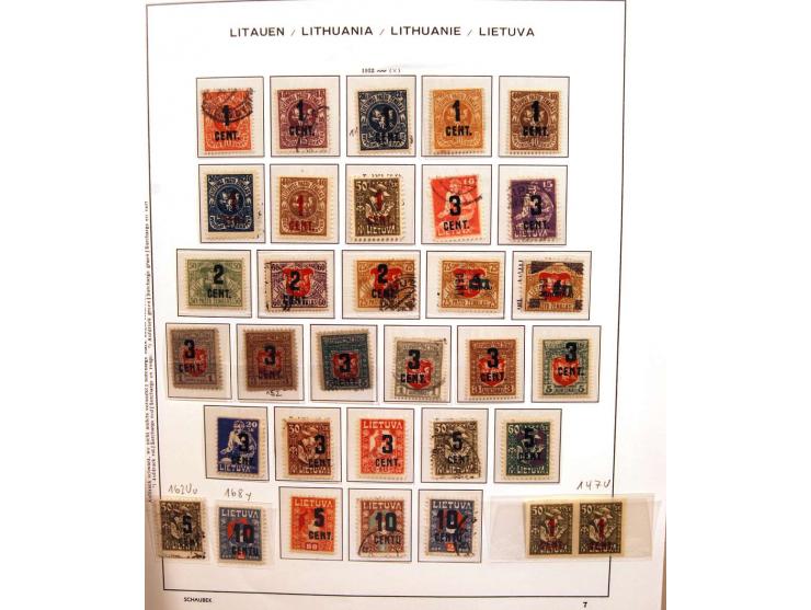 1918/2007, ungebrauchte, postfrische und gestempelte stark spezialisierte Sammlung ab Nr. 1-26, mit vielen ungezähnten und te