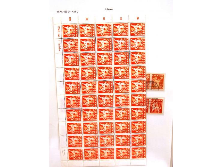 1918/2007, ungebrauchte, postfrische und gestempelte stark spezialisierte Sammlung ab Nr. 1-26, mit vielen ungezähnten und te