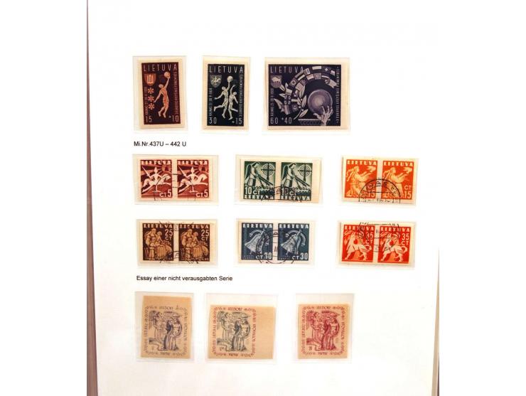 1918/2007, ungebrauchte, postfrische und gestempelte stark spezialisierte Sammlung ab Nr. 1-26, mit vielen ungezähnten und te