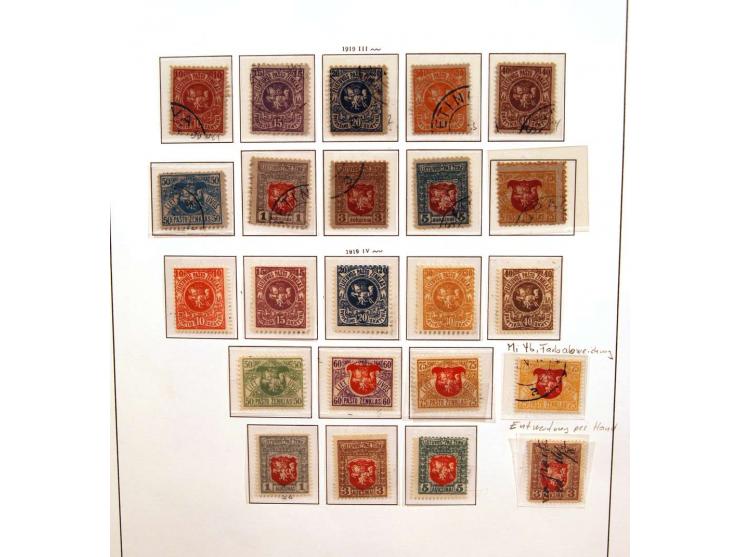 1918/2007, ungebrauchte, postfrische und gestempelte stark spezialisierte Sammlung ab Nr. 1-26, mit vielen ungezähnten und te