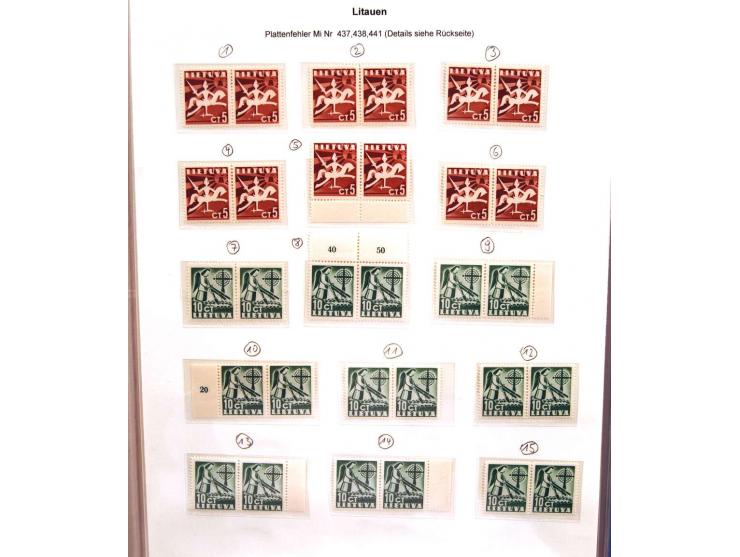 1918/2007, ungebrauchte, postfrische und gestempelte stark spezialisierte Sammlung ab Nr. 1-26, mit vielen ungezähnten und te