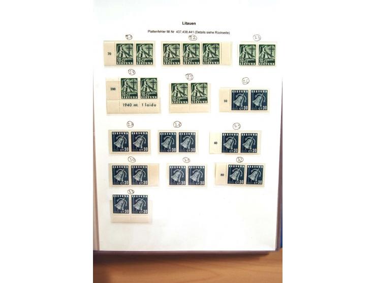 1918/2007, ungebrauchte, postfrische und gestempelte stark spezialisierte Sammlung ab Nr. 1-26, mit vielen ungezähnten und te