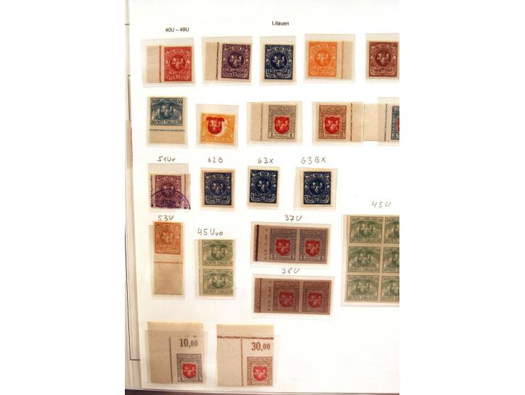 1918/2007, ungebrauchte, postfrische und gestempelte stark spezialisierte Sammlung ab Nr. 1-26, mit vielen ungezähnten und te