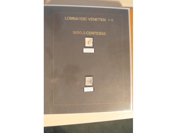 1850/90, umfangreiche Sammlung der 1. Ausgabe mit vielen Farben, Typen, interessanten Stempeln (u.a. rote Entwertung auf Mi.-
