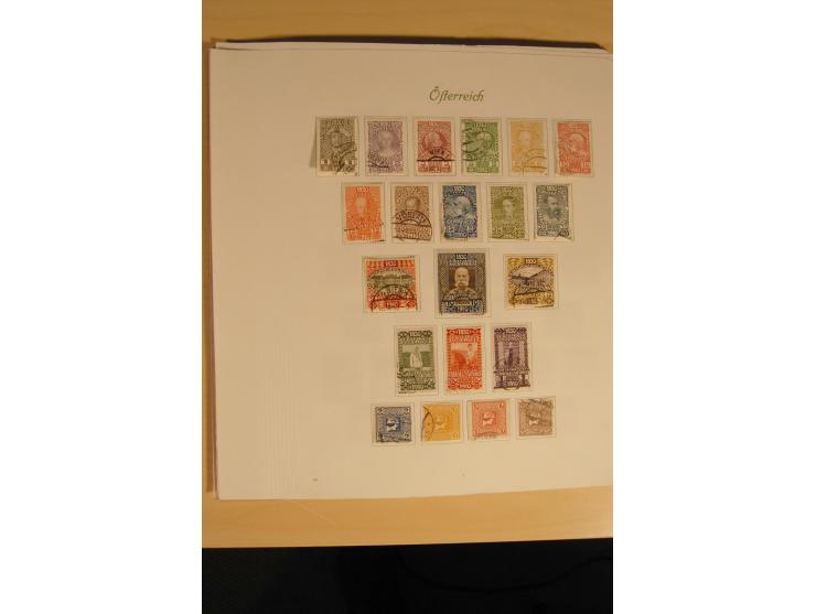 1850/1916, gestempelte Sammlung mit Lombarbei-Venetien inkl. einiger Briefe, dabei u.a. Mi.-Nr. 1-5X+Y, 10 II c (2), 16-17, 1