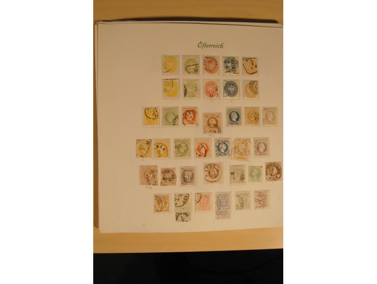 1850/1916, gestempelte Sammlung mit Lombarbei-Venetien inkl. einiger Briefe, dabei u.a. Mi.-Nr. 1-5X+Y, 10 II c (2), 16-17, 1