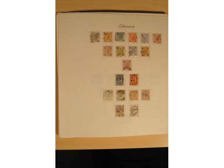 1850/1916, gestempelte Sammlung mit Lombarbei-Venetien inkl. einiger Briefe, dabei u.a. Mi.-Nr. 1-5X+Y, 10 II c (2), 16-17, 1