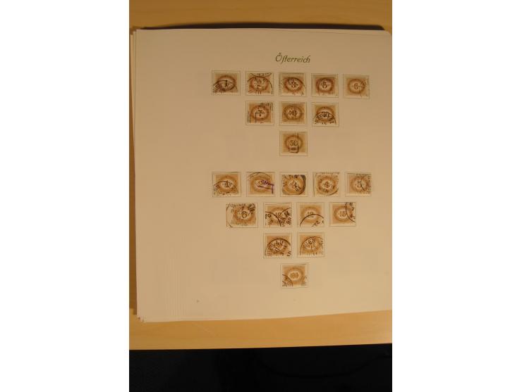 1850/1916, gestempelte Sammlung mit Lombarbei-Venetien inkl. einiger Briefe, dabei u.a. Mi.-Nr. 1-5X+Y, 10 II c (2), 16-17, 1