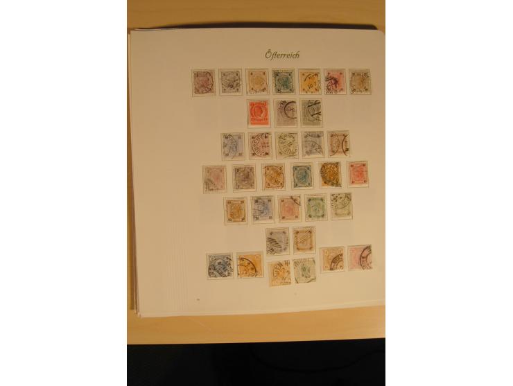 1850/1916, gestempelte Sammlung mit Lombarbei-Venetien inkl. einiger Briefe, dabei u.a. Mi.-Nr. 1-5X+Y, 10 II c (2), 16-17, 1