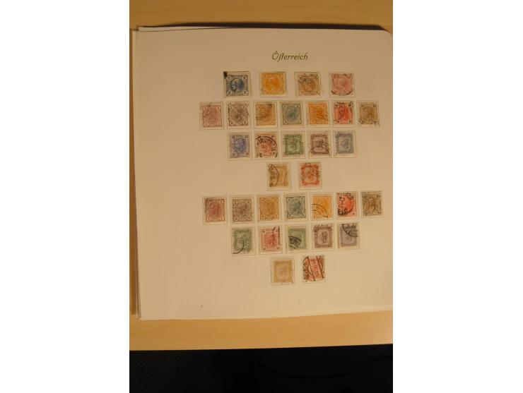 1850/1916, gestempelte Sammlung mit Lombarbei-Venetien inkl. einiger Briefe, dabei u.a. Mi.-Nr. 1-5X+Y, 10 II c (2), 16-17, 1