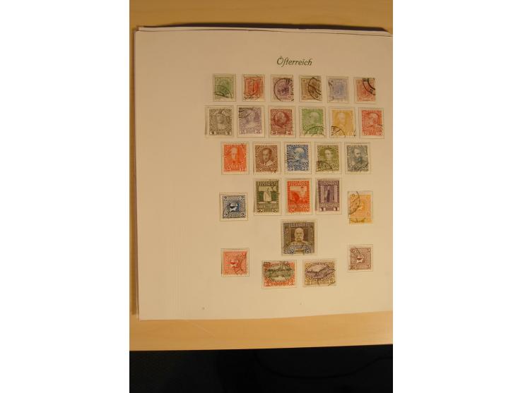 1850/1916, gestempelte Sammlung mit Lombarbei-Venetien inkl. einiger Briefe, dabei u.a. Mi.-Nr. 1-5X+Y, 10 II c (2), 16-17, 1