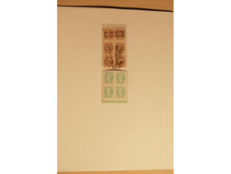 1867/1918, Einheiten, besondere Entwertungen und weiter Besonderheiten, interessante Zusammenstellung auf Albenblättern, dabe