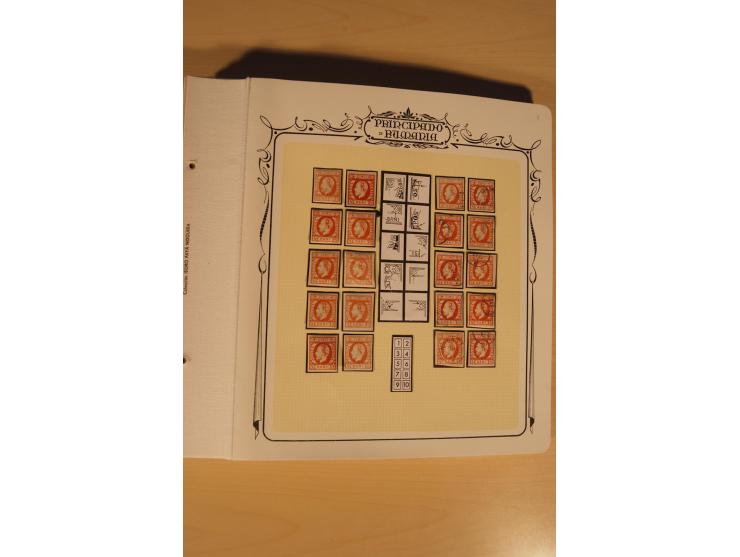 1864/69, reichhaltige ungebrauchte und gestempelte Sammlung, spezialisiert gesammelt mit Einheiten, Umdruckblock-Rekonstrukti