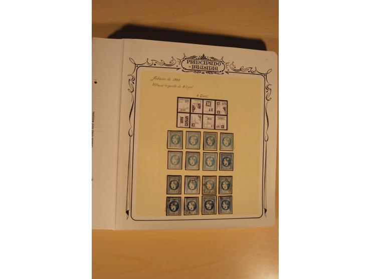 1864/69, reichhaltige ungebrauchte und gestempelte Sammlung, spezialisiert gesammelt mit Einheiten, Umdruckblock-Rekonstrukti