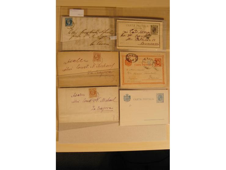 1874/1943 (ca.), 30 Briefe, Karten und Ganzsachen, dabei Reco, Zensur, Luftpost etc.