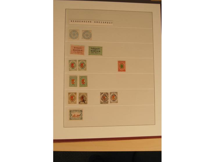 1862/1923, ungebrauchte und gestempelte Sammlung mit Armeeposten, Lokalausgaben, Wenden, Post auf Kreta, Post in China etc., 