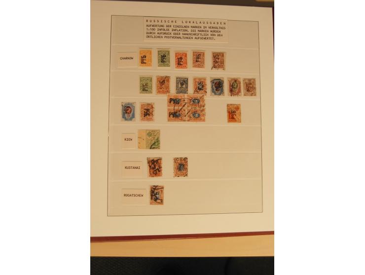 1862/1923, ungebrauchte und gestempelte Sammlung mit Armeeposten, Lokalausgaben, Wenden, Post auf Kreta, Post in China etc., 