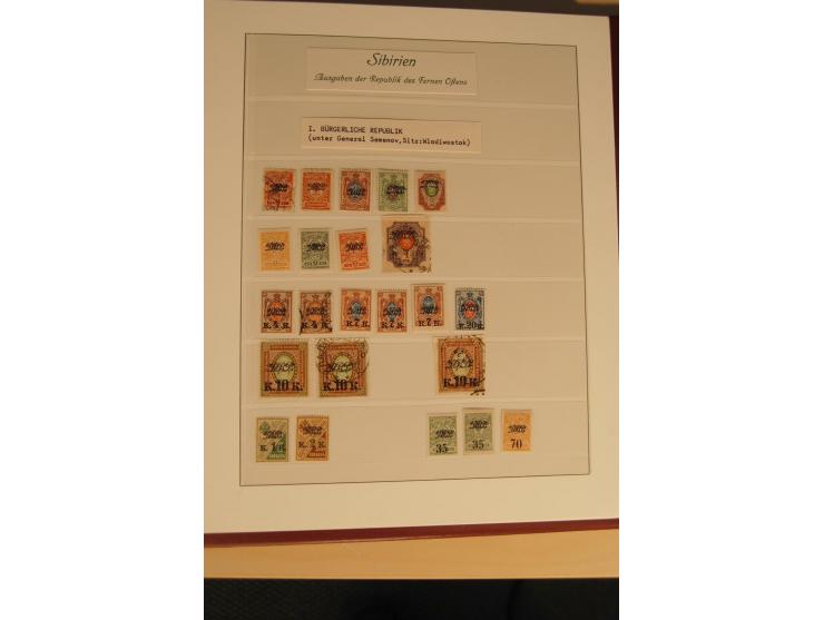 1862/1923, ungebrauchte und gestempelte Sammlung mit Armeeposten, Lokalausgaben, Wenden, Post auf Kreta, Post in China etc., 